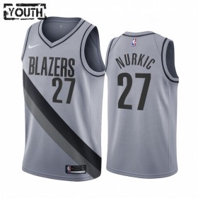 Dres Portland Trail Blazers Jusuf Nurkic 27 2020-21 Earned Edition Swingman - Dječji